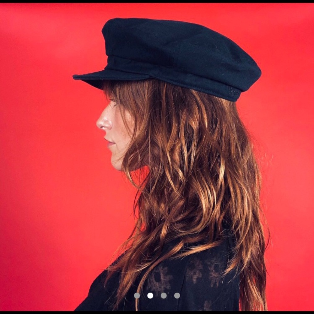 SOLD ON DEPOP // 
Brixton black hat originally $30